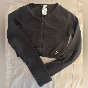 NOT FOR SALE!!!!!Gymshark Black CROP zip Jacket